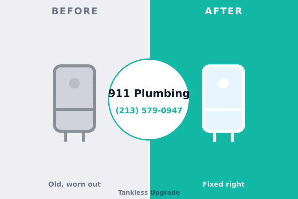 Before and after: plumbing company San Juan Capistrano, CA